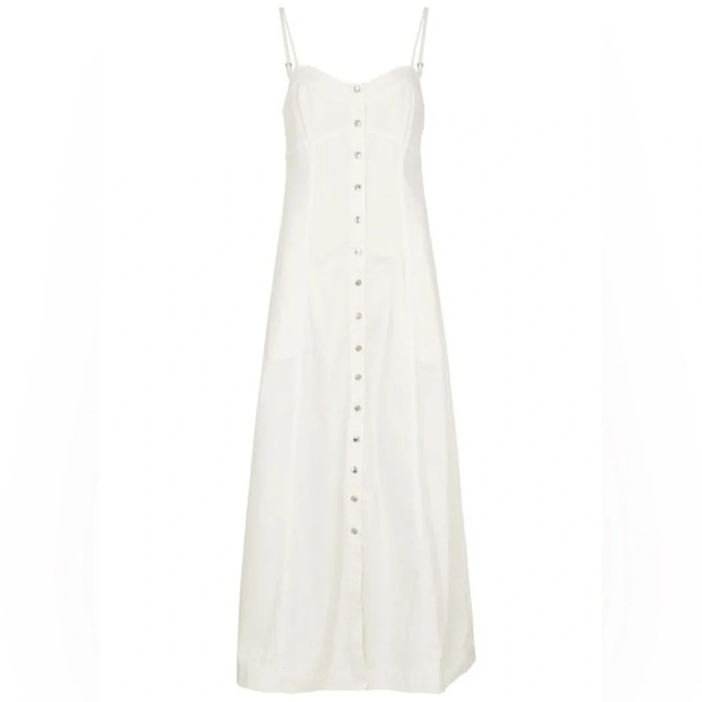 Free People Just Jill Denim Maxi Dress B3012